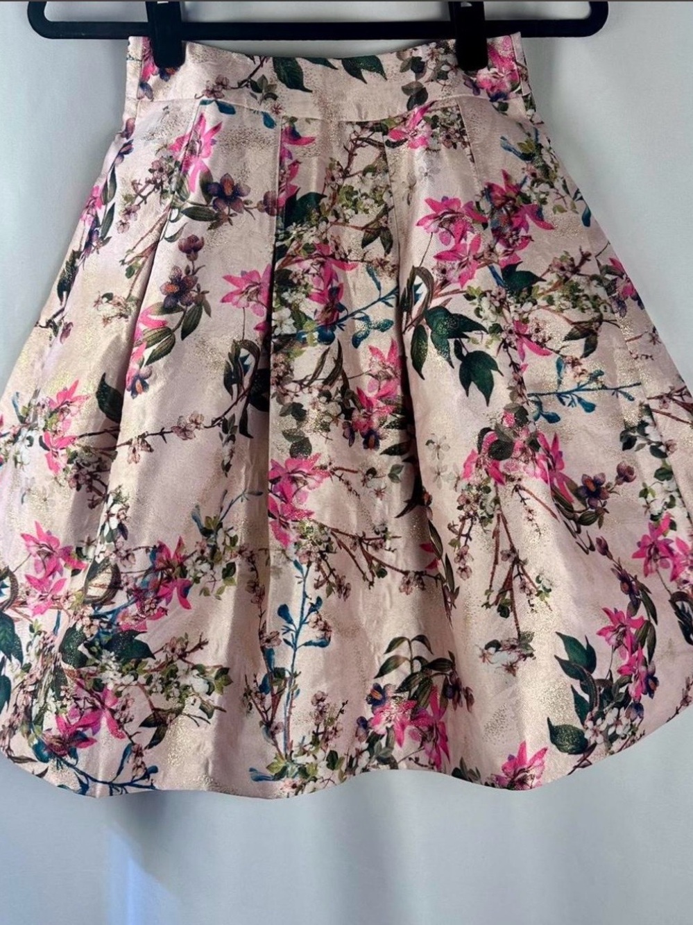 Ted Baker Pink Floral Circle Skirt